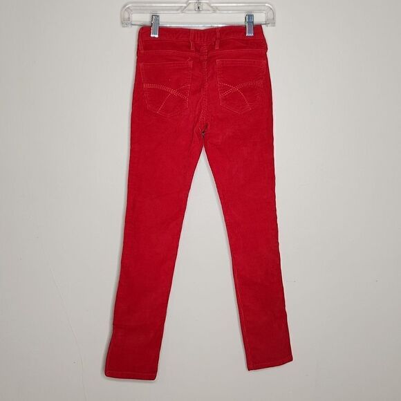 Gap Kids Super Skinny Red Slim fit corduroy Pants - Picture 3 of 9